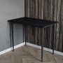 Стол универсальный Prime Ferrum-decor 750x1200x600 Черный металл ДСП Каштан Арвадонна 16 мм (FRD-107640)