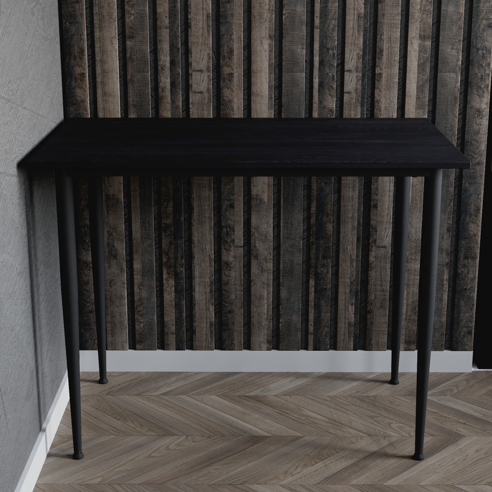 Стол универсальный Prime Ferrum-decor 750x1200x600 Черный металл ДСП Каштан Арвадонна 16 мм (FRD-107640)