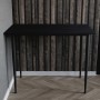 Стол универсальный Prime Ferrum-decor 750x1200x600 Черный металл ДСП Каштан Арвадонна 16 мм (FRD-107640)