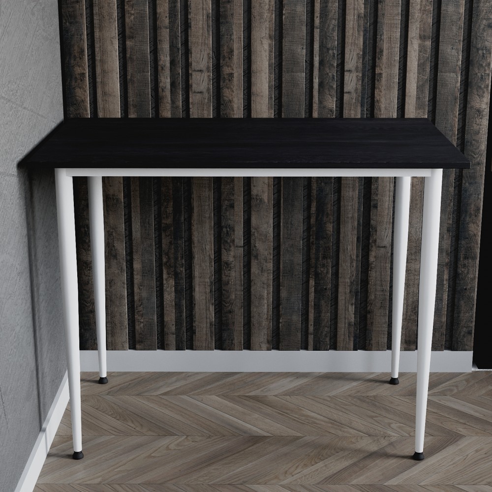 Стол универсальный Prime Ferrum-decor 750x1200x600 Белый металл ДСП Каштан Арвадонна 16 мм (FRD-107700)