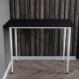 Стол универсальный Prime Ferrum-decor 750x1200x600 Белый металл ДСП Каштан Арвадонна 16 мм (FRD-107700)
