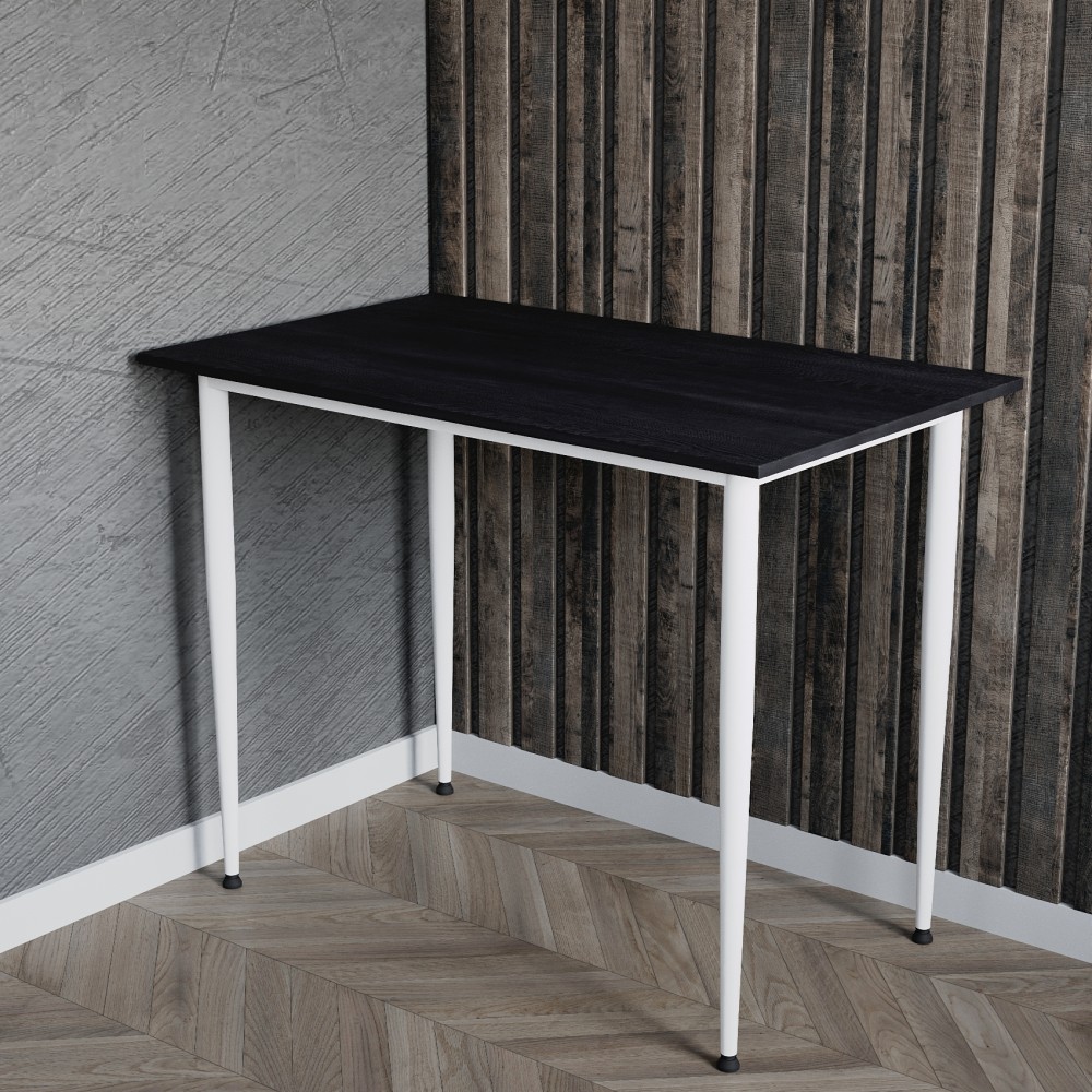 Стол универсальный Prime Ferrum-decor 750x1200x600 Белый металл ДСП Каштан Арвадонна 16 мм (FRD-107700)