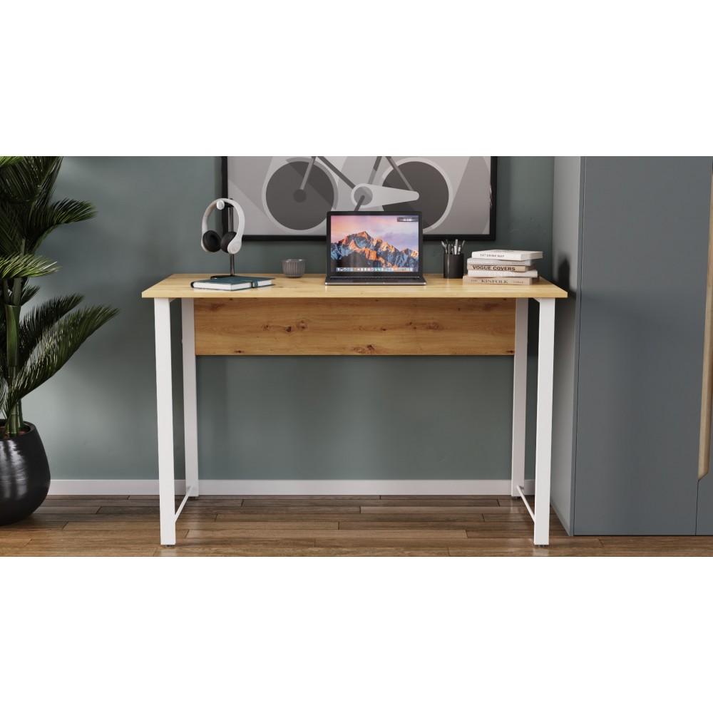 Компьютерный стол Ferrum-decor Курт 75x100x70 белый ДСП Дуб Артизан 32мм (FRD-107140)
