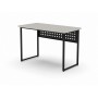 Стол письменный Майк Ferrum-decor 75x100x60 Черный металл ДСП Кашемир 32 мм (FRD-108300)
