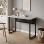 Стол письменный Майк Ferrum-decor 75x100x60 Черный металл ДСП Кашемир 32 мм (FRD-108300)