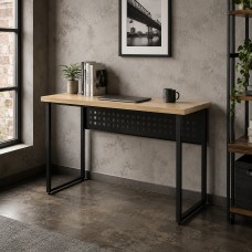 Стіл письмовий Майк Ferrum-decor 75x120x70 Чорний метал ДСП Дуб Кремона Торро 32 мм (FRD-108360)
