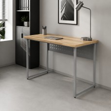 Стіл письмовий Майк Ferrum-decor 75x100x60 Сірий метал ДСП Дуб Евок Прибережний 32 мм (FRD-108230)