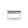 Стол письменный Майк Ferrum-decor 75x100x60 Белый металл ДСП Дуб Кремона Канолло 16 мм (FRD-108190)