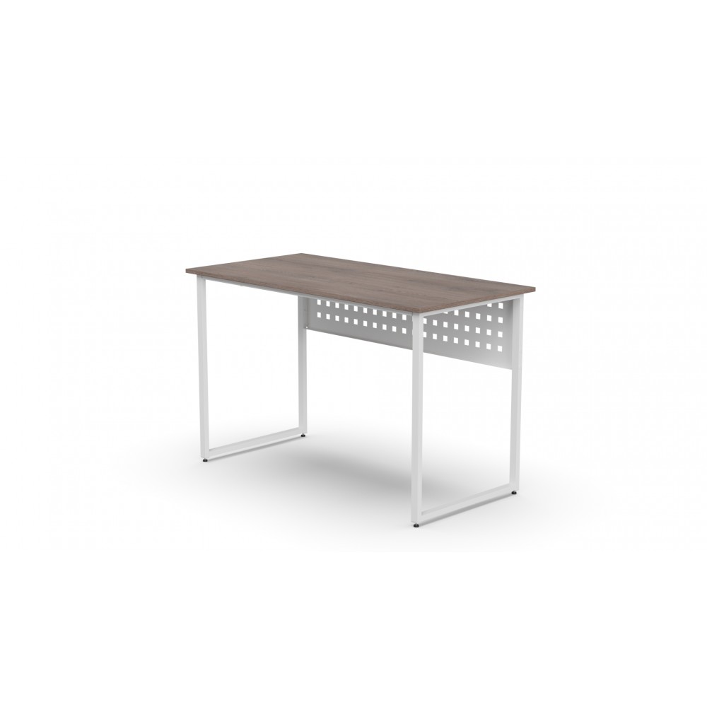 Стол письменный Майк Ferrum-decor 75x100x60 Белый металл ДСП Дуб Кремона Канолло 16 мм (FRD-108190)