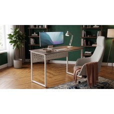 Стіл письмовий Майк Ferrum-decor 75x100x60 Білий метал ДСП Дуб Кремона Канолло 16 мм (FRD-108190)