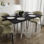 Стол раскладной трансформер книжка Морис 3 Ferrum-decor 75x130x90 Белый металл ДСП Каштан Арвадонна 16 мм (FRD-107510)