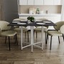 Стол раскладной трансформер книжка Морис 3 Ferrum-decor 75x130x90 Белый металл ДСП Каштан Арвадонна 16 мм (FRD-107510)