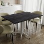Стол раскладной трансформер книжка Морис 3 Ferrum-decor 75x130x90 Белый металл ДСП Каштан Арвадонна 16 мм (FRD-107510)
