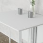 Стол раскладной трансформер книжка Морис 3 Ferrum-decor 75x130x90 Белый металл ДСП Белый 16 мм (FRD-107420)
