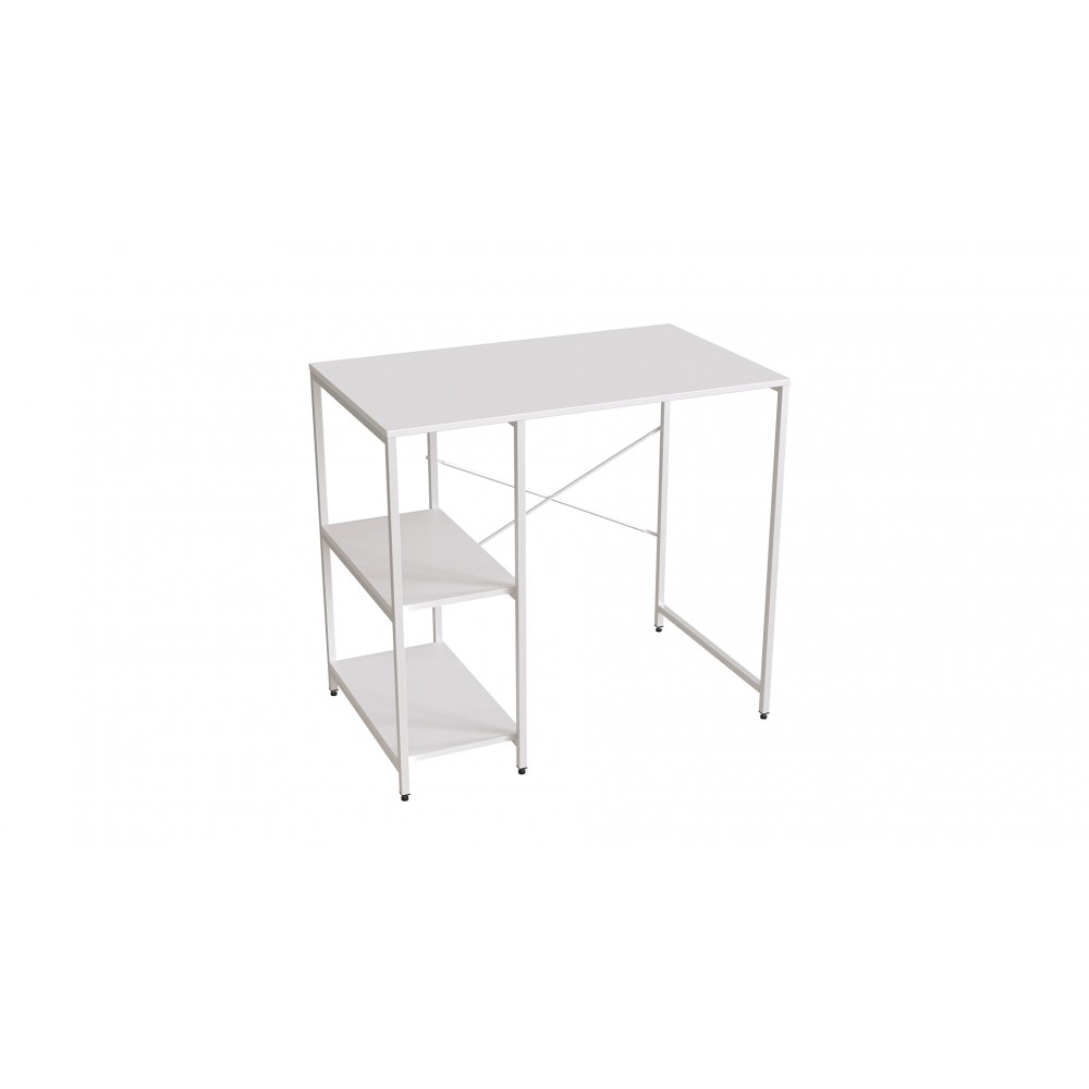Стелаж-полиця Бафрум 405 Ferrum-decor для пральної машини 90x101x60,5 Білий метал ДСП Білий 16 мм (FRD-107400)