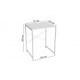 Стеллаж полка Бафрум 401 Ferrum-decor для стиральной машины 90x70,5x60,5 Белый металл ДСП Белый 16 мм (FRD-107360)