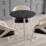 Круглий стіл OPTIMA 3 ніжки конусні Ferrum-decor 750x670x670 Білий метал ДСП Дуб Каштан Арвадонна 16 мм (FRD-107560)