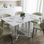 Обідній стіл трансформер книжка Оріон Pro Ferrum-decor 75x152x90 Білий метал ДСП Білий 16 мм (FRD-107410)
