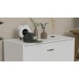 Ліжко трансформер тумба ASCET 2 Ferrum-decor 650x2000x700 Чорний метал ДСП Білий 16 мм (FRD-107330)