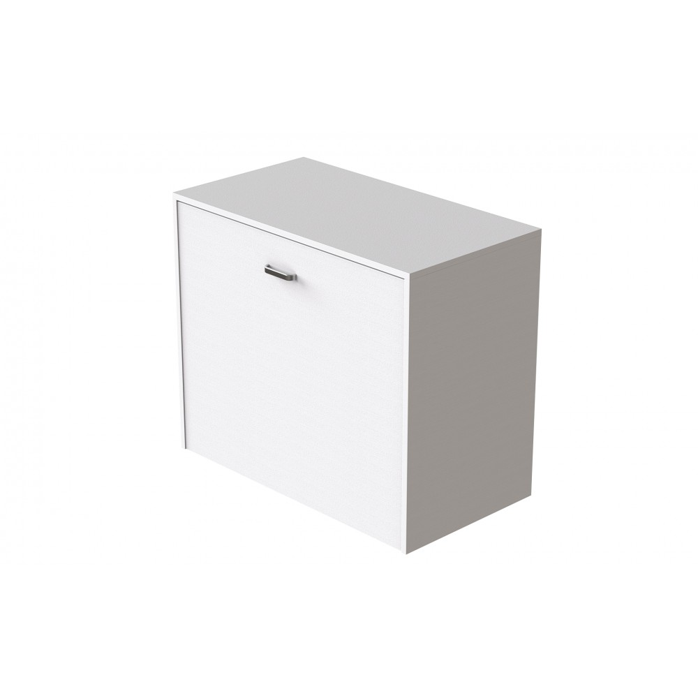 Ліжко трансформер тумба ASCET 2 Ferrum-decor 650x2000x700 Чорний метал ДСП Білий 16 мм (FRD-107330)