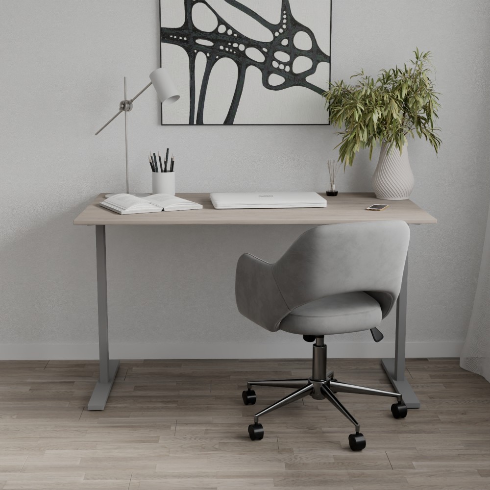 Стол письменный Space Ferrum-decor 750x1400x600 Серый металл ДСП Дуб Кремона Канолло 16 мм (FRD-107960)