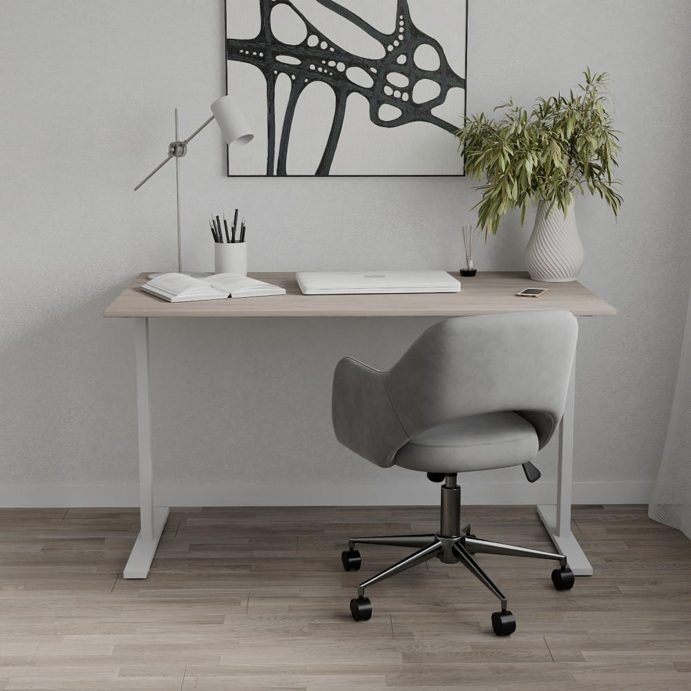 Стол письменный Space Ferrum-decor 750x1000x600 Белый металл ДСП Дуб Кремона Канолло 16 мм (FRD-107850)