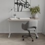 Стол письменный Space Ferrum-decor 750x1000x600 Белый металл ДСП Дуб Кремона Канолло 16 мм (FRD-107850)