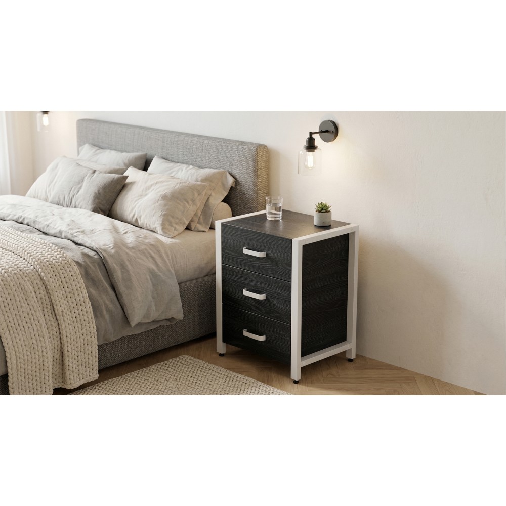 Тумба універсальна Ferrum-decor Вів'єн 3 50x41x40 білий ДСП Каштан Арвадонна 16 мм (FRD-107750)
