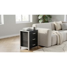 Тумба универсальная Ferrum-decor Вивьен 3 50x41x40 белый ДСП Каштан Арвадонна 16мм (FRD-107750)