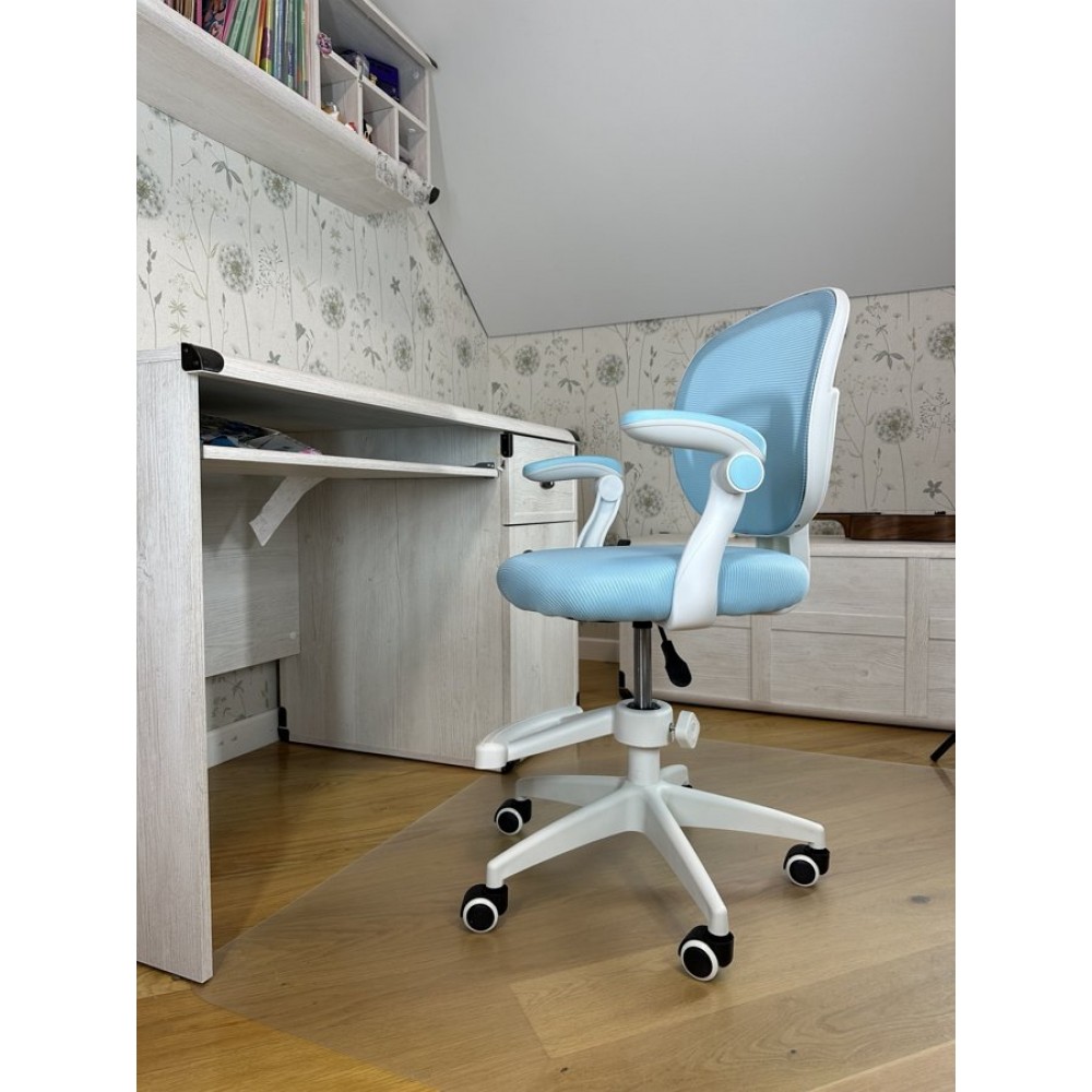 Кресло вращающееся детское с подставкой для ног PERFECT KIDS BLUE Perfect Home Голубой (PFH-092116)