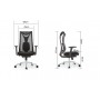 Крісло комп'ютерне HQOC-17-G Perfect Home Сірий (PFH-092088)