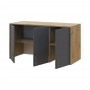 Антресоль высокая Doros Ронди Дуб Артизан/Графит 3 ДСП 121х52х65 (DRS-011906)