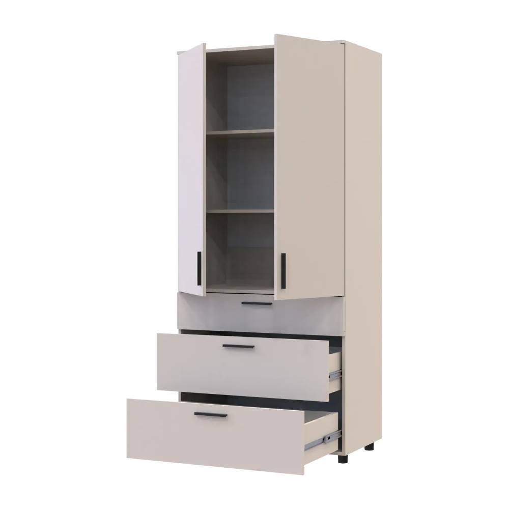Шафа для одягу Doros Торн Кашемір 2 ДСП/3Ш (полиці) 90х51.6х200 (DRS-012028)