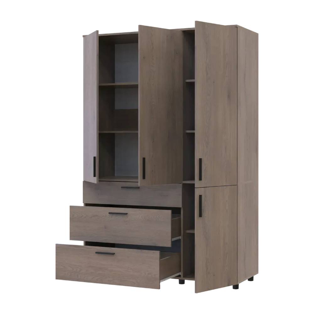 Шафа для одягу Doros Торн Кремона Канноло 3 ДСП/3Ш (полиці) 135х51.6х200 (DRS-012068)