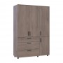 Шафа для одягу Doros Торн Кремона Канноло 3 ДСП/3Ш (полиці) 135х51.6х200 (DRS-012068)