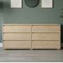 Комод на 6 ящиков LION АРТ-3 160х43х80 см Дуб Сонома (LION-045412)