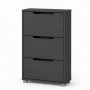 Тумба для обуви с ящиками LION ТО-2 70,4x28,2х123,4 см Антрацит (LION-045308)