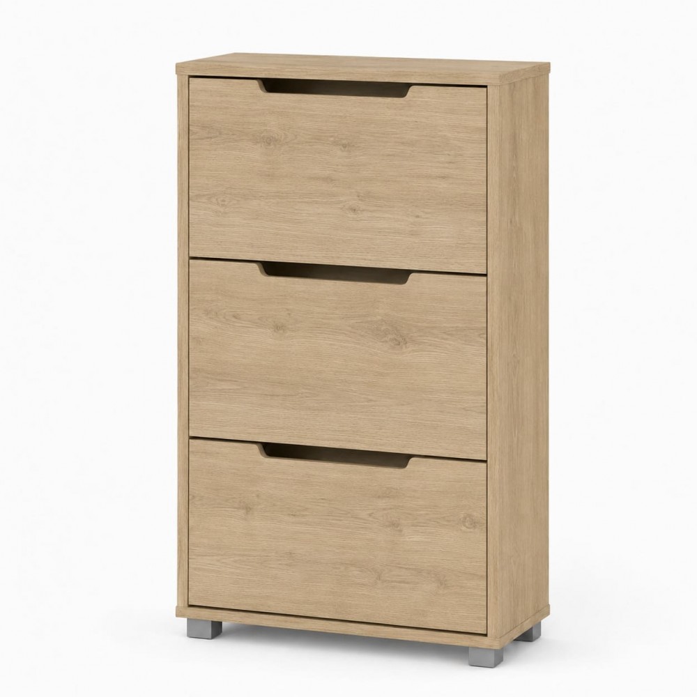Тумба для взуття з шухлядами LION ТО-2 70,4x28,2x123,4 см Дуб Кремона Торро (LION-045336)