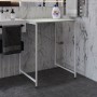 Стеллаж полка Бафрум 401 Ferrum-decor для стиральной машины 90x70,5x60,5 Белый металл ДСП Кашемир 16 мм (FRD-107581)