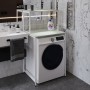 Стелаж-полиця Бафрум 402 Ferrum-decor для пральної машини 133,5x70,5x60,5 Білий метал ДСП Кашемір 16 мм (FRD-107591)