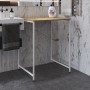 Стелаж-полиця Бафрум 401 Ferrum-decor для пральної машини 90x70,5x60,5 Білий метал ДСП Дуб Артизан 16 мм (FRD-107361)