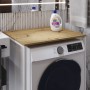 Стелаж-полиця Бафрум 401 Ferrum-decor для пральної машини 90x70,5x60,5 Білий метал ДСП Дуб Артизан 16 мм (FRD-107361)