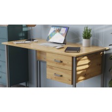 Комп'ютерний стіл Ferrum-decor Дакота 75x140x70 сірий ДСП Дуб Артизан 16 мм (FRD-107281)