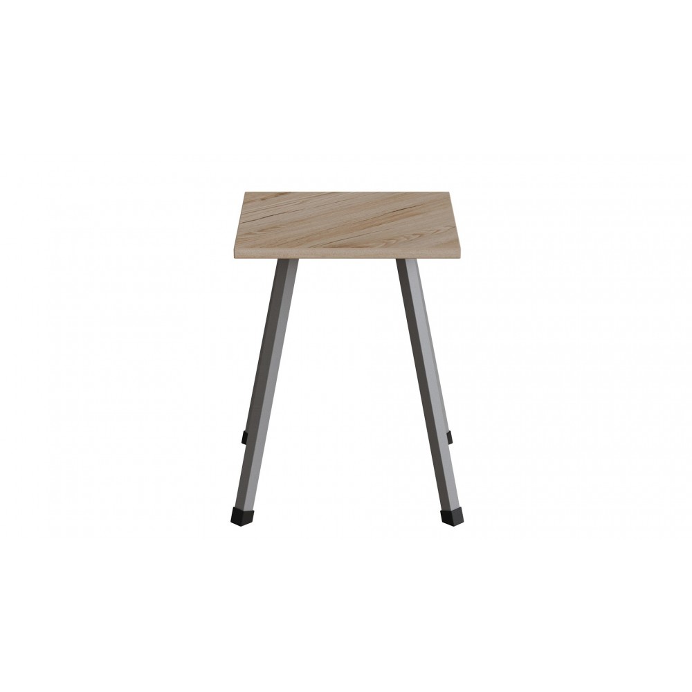 Табурет Ferrum-decor 430x320x320 Серый металл ДСП Дуб Сан-Марино 16 мм (FRD-106921)