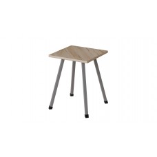 Табурет Ferrum-decor 430x320x320 Сірий метал ДСП Дуб Сан-Марино 16 мм (FRD-106921)
