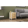 Тумба универсальная Ferrum-decor Вивьен 3 50x41x40 белый ДСП Дуб Артизан 16мм (FRD-106871)