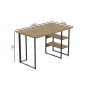 Компьютерный стол Ferrum-decor Кевин 75x120x60 черный ДСП Дуб Артизан 32мм (FRD-107221)