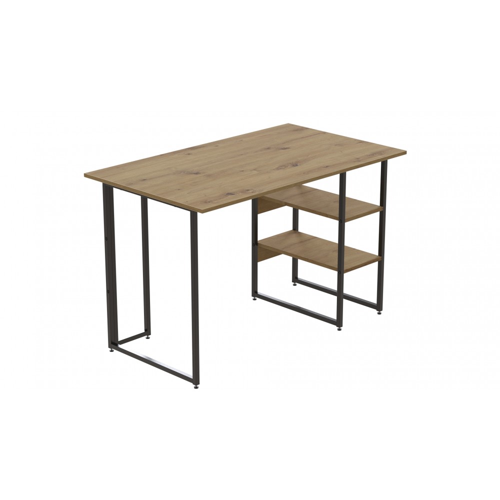 Компьютерный стол Ferrum-decor Кевин 75x120x60 черный ДСП Дуб Артизан 32мм (FRD-107221)