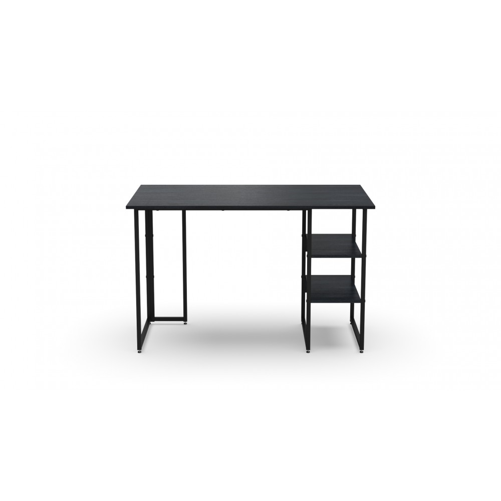 Стол письменный Кевин Ferrum-decor 75x140x70 Черный металл ДСП Каштан Арвадонна 16 мм (FRD-108111)