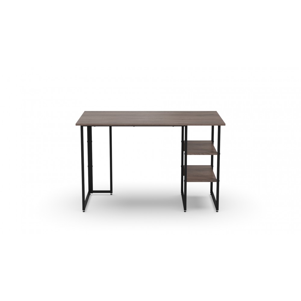 Стол письменный Кевин Ferrum-decor 75x140x60 Черный металл ДСП Дуб Кремона Канолло 16 мм (FRD-108021)
